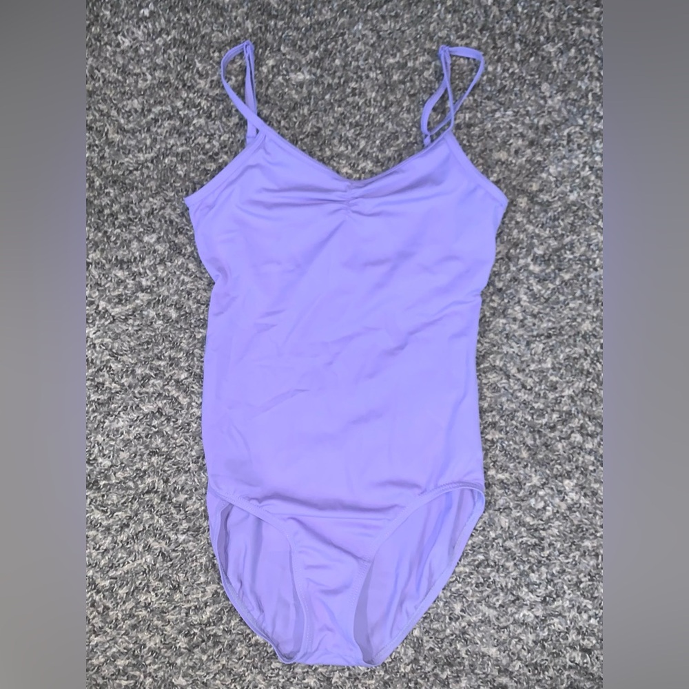 🩰 Lavender Pinch Front High Back Camisole Leotard Ballet Leo from Weissman 🩰